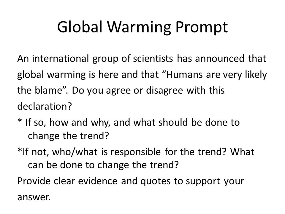 Example of a Persuasive Speech Global Warming